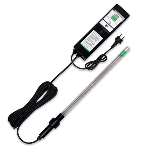 Wagner Green UVC Tauchstrahler (75 Watt) 3-tgl. Bausatz mit Betriebsstundenzähler UV-C Teichklärer Lampe Gartenteich Koiteich Filter zur Entkeimung und Algenvernichter