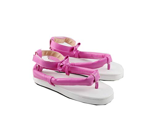 Marrol Demon Slayer Kimetsu no Yaiba Kanroji Mitsuri Shoes Cosplay Women Flat Shoes US Size (US 7)