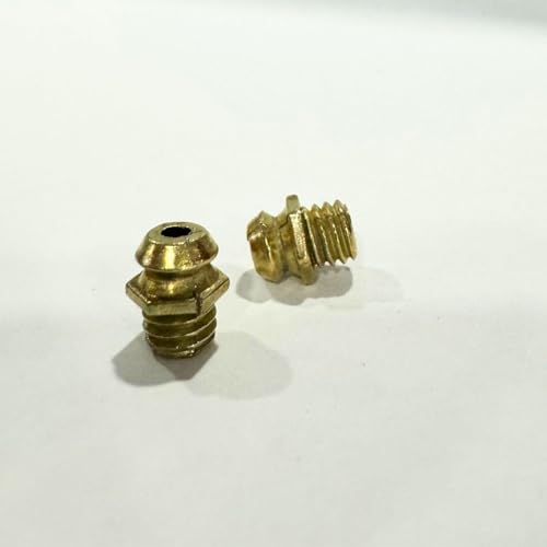 Zerk Fitting M5 Metric Male Thread Brass Grease for LONGRUNFORU industrial caster Accessories(10pc)