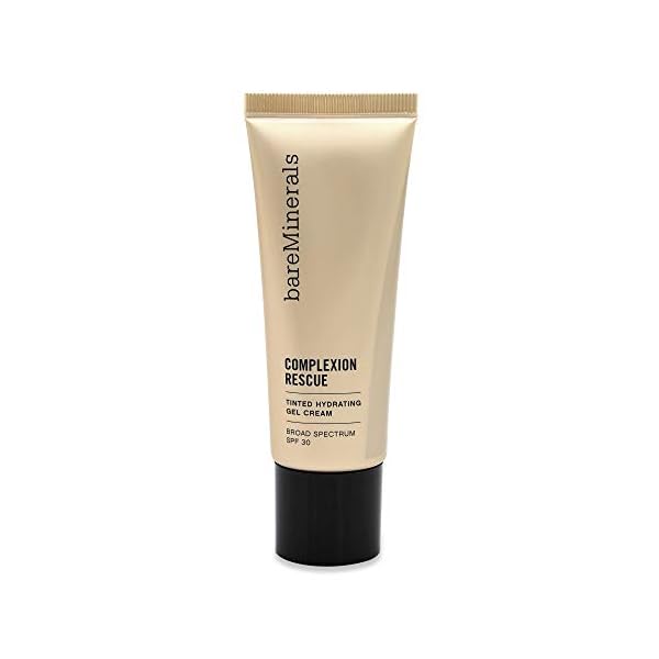 bareMinerals-Complexion-Rescue-Tinted-Hydrating-Gel-Cream-SPF-30-Wheat-45-118-Ounce bareMinerals Complexion Rescue Tinted Moisturizer for Face with SPF 30 + Hyaluronic Acid, Hydrating Tinted Mineral Sunscreen for Face, Skin Tint, Vegan