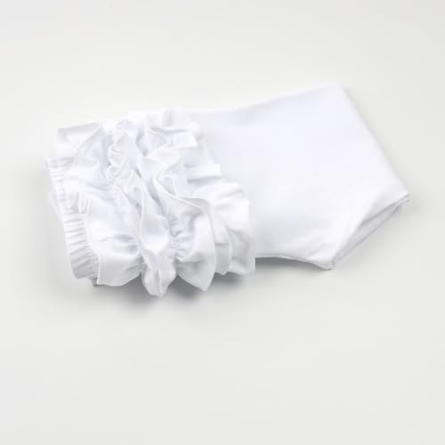 Image of HOOLCHEAN Baby Toddler and Little Girls Ruffles Buttocks Leggings Solid Color Pants