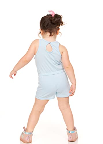 Romper Disney fille taille 5 bleu combishort sans manches - 4