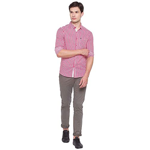Image of Spykar Men's Checked Slim Fit Shirt