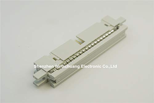 Gimax 500 pcs 0.100" 2.54mm IDC Type Box header Male Headers 10 14 16 20 26 30 34 40 50 60 64 Pin Flat cable 1.27mm 0.050" connector - (Color: 10 Pin)