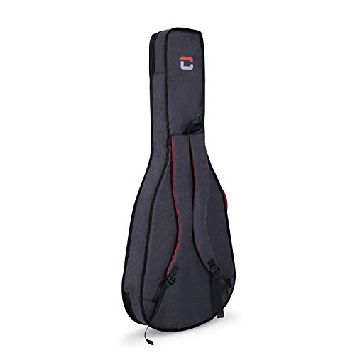 Image of Crossrock 1 /2 Size Classical Guitar Bag with 10mm Padded Backpack Straps in Dark Grey (CRSG107CHDG)