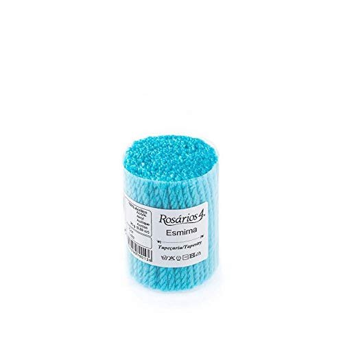 Latch Precut Wool Yarn Pre Cut Yarn 25gr Pouches - Smyrna Tapestry Yarn - Precut Yarn Set - Latch Knotted Rug Wool Packs - 125g Pack (07 Blue)