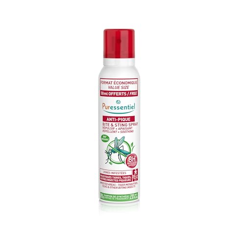Puressentiel Spray Répulsif et Apaisant – Moustiques, insectes et tiques – Corps et visage –...