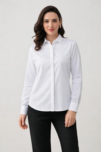 Image of Womens Formal Shirt for Office Wear | Soft Fabric Smart Fit Professional Shirt for Work, Meetings, Corporate & Business Style