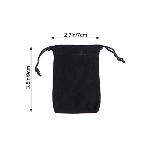 TEHAUX Bolsa De Cordão De Pano 75Pcs 9 * 7 Cm Bolsas De Joias Bolsas De Cordão Bolsas De Colar Portá
