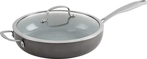 Trudeau 80119006 Pure Saute Pan with lid, 12-Inch, Grey