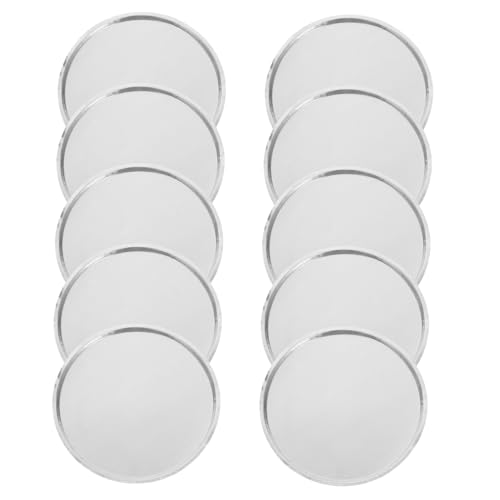 Cabilock 10pcs Small Weighing Trays Aluminum Weighing Plates 50ml Mini Scale Trays Powder Weighing Tray for Detailed Precise Lab Industrial Weighing Tasks