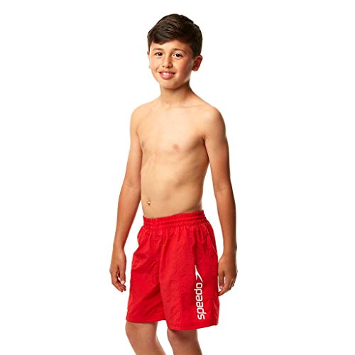 Speedo Challenge 15 Wsht Jm, Pantaloncini da Bagno Bambino, Rosso (USA Red), 11-12 Anni