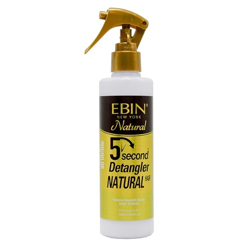 EBIN NEW YORK Detangling Hair Mist infused with Moroccan Argan Oil 8.5 oz / 250ml Bundle Adds Shine for Manageable Hair