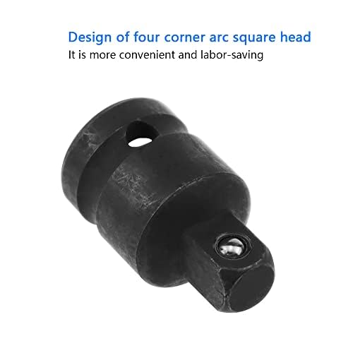 2 Pack 3/8" To 1/4" Impact Socket Adapters - Female To Male Reducer, Chrome Molybdenum Steel