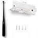 Clear Acrylic Baseball Bat Holder Wall Mount – Vertical Display Rack for Baseball Bat Collection, Souvenir Stand, 2-Pack (12.7 x 4.4 cm)