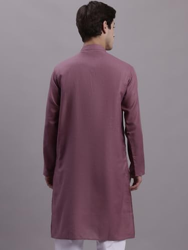 Image of Jompers Men's Cotton Regular Fit Solid Kurtas
