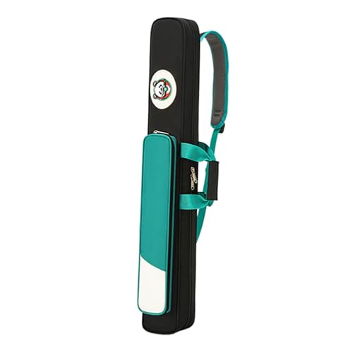 MotiveTech Custodia per Stecche da Biliardo Organizzatore Professionale Borsa da Trasporto con Tracolla Allargata E Confortevole Adatto per Appassionati, Verde