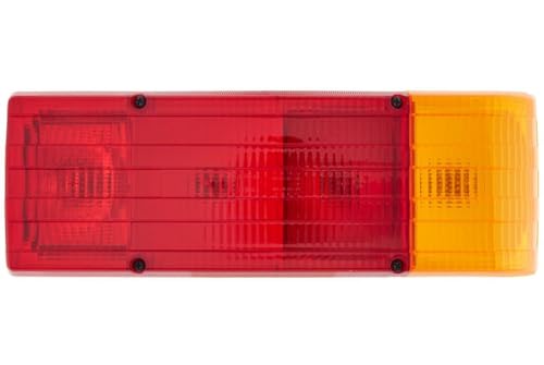 HELLA Rückleuchte - Glühlampe - 12V - Einbau/geschraubt - ECE - Lichtscheibenfarbe: rot/gelb - Stecker: Flachstecker - rechts/links - Menge: 1 - 2SD 004 460-001