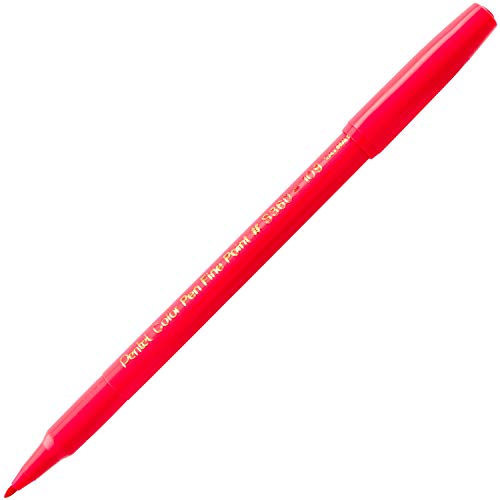 Image of Pentel Arts Color Pen, Pink, Box of 12 (S360-109)