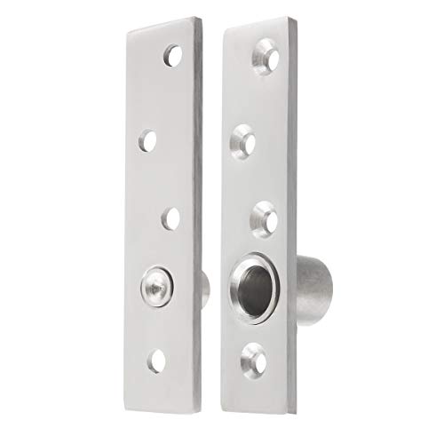 Bnyzwot 2 Sets Stainless Steel 360 Rotation Hidden Door Pivot Hinges 100X25X4Mm #TOP4