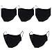 Ramona Lippert® Masken Kinder 5er-Set - Behelfs - Mundschutz Für Kinder 6-12 Jahre - 100% Baumwolle - Made In EU - Zertifiziert Nach OEKO-TEX® Standard 100 - schwarz
