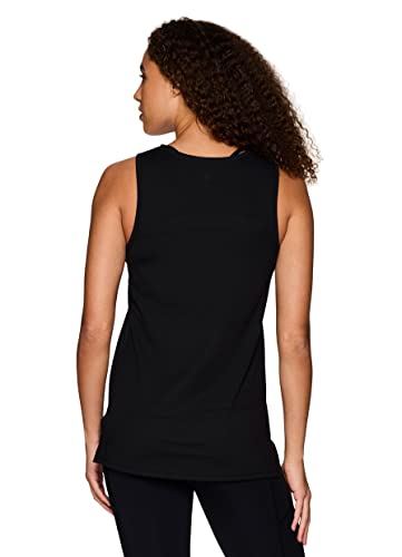 RBX-Womens-Gym-Tank-Top-Tunic-Length-Yoga-Tank-Relaxed-Fit-Super-Soft-Ribbed-Side-Sleeveless-Workout-Top