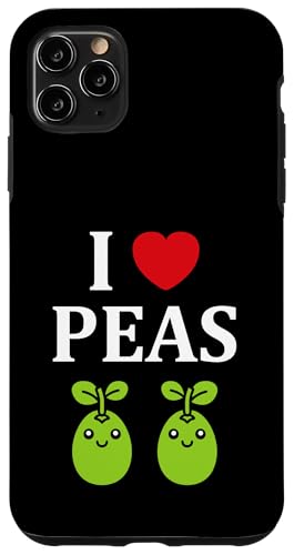 Humor Pea Simple minimalist vegetable i love Peas �X�}�z�P�[�X iPhone 11 Pro Max �p