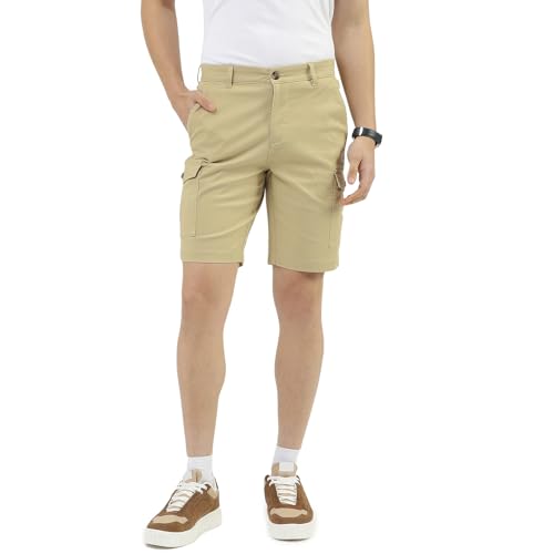 Image of UNITED COLORS OF BENETTON Men Solid Slim Fit Shorts