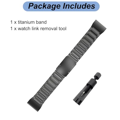 Correa de titanio para Garmin 22mm Quick Fit metal miniatura 7