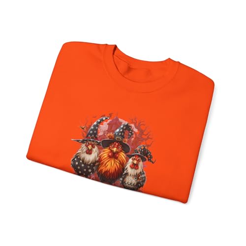 Halloween Chickens Tonight We Fly Sweatshirt, Fall Spooky Design, Fall Sweater Crewneck, Halloween Apparel, Spooky Farm2