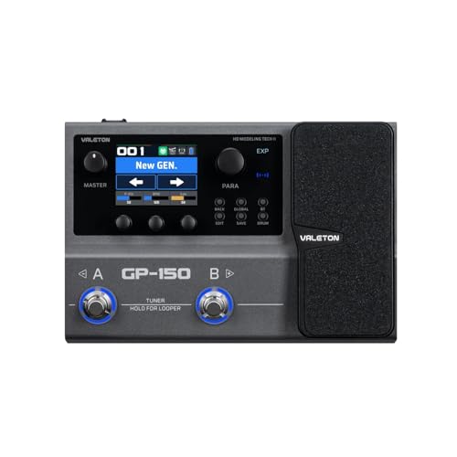 Valeton GP150 Guitar Multi Effects Processor with Expression Pedal HD NAM Modeling Pedal...