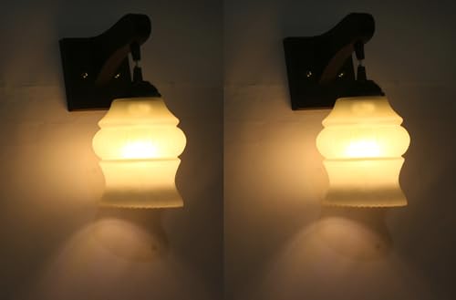 Image of Modern Decorative Designer Wall Light Industries for Living Room, Bedroom, Bedside, and Decorative Lighting Indoor Use, Bulb Not Included (Ronak MF, 2)