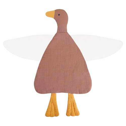 Image of Baby Toys Lovey Blanket Soft Duck Toys for Newborn Essentials 0-6 Months, Sensory Stuffed Animal Security Blanket for Boys and Girls (Duck-Dusty Rose)