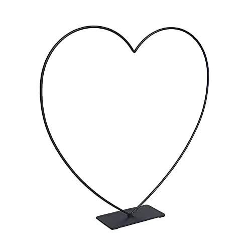 Deko und Band Metallherz Dekoherz 30 cm mit Fuß in schwarz Cover
