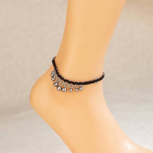 Image of kelistom Bohemian Ankle Bracelets for Women Handmade Natural Stone Beaded Chain Anklet