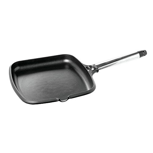 Fundix Classic Square Cast Aluminum Grill Pan 19"L x 10 1/2"W x 1 1/4"H Home