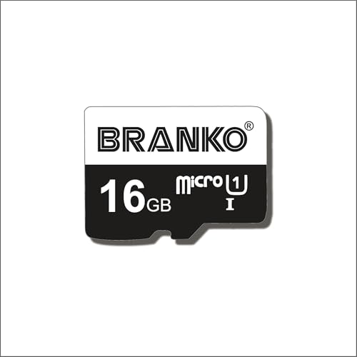 Image of BRANKO Micro SD Card 16 GB | Upto 120 MB /s Read | Class 10 Memory Card for 4K Video on Smartphones Tablets