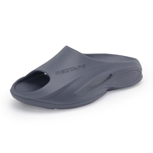 Image of Red Tape Mens Sliders in Green | Casual Pool Sliders