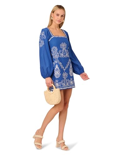 Adrianna Papell Women's Embroidered Dress4