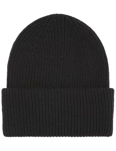 Image of Colorful Standard Merino Wool Chunky Beanie Hat – Deep Black, Deep Black, One size