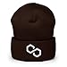 Hogue WS LLC Polygon Cryptocurrency Logo Hat (Embroidered Cuffed Beanie) Brown