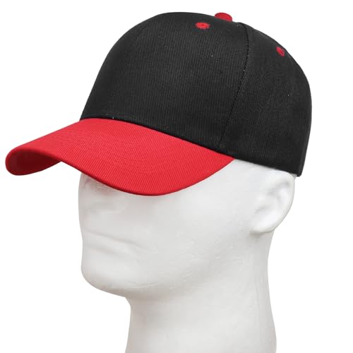 Image of Falari Wholesale Bulk Lot 12-Pack Baseball Cap Adjustable Size Plain Blank Solid Color