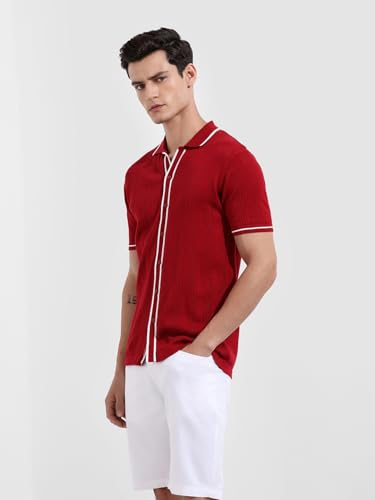 Polo pour homme maille texturée unique et coupe ajustée moderne - 4