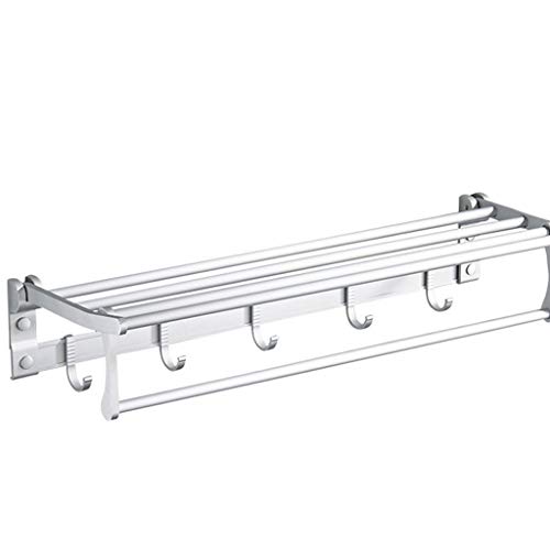 Estante de baño de acero inoxidable duradero para ducha y cocina con ganchos integrados 2
