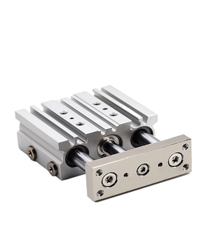 Vérin pneumatique MGPL à trois tiges pour stopper les vibrations et déviations de trajectoire