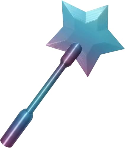 Fairy Pay Wand Fairy Wand Card Holder Stellar Swipe - Fairy Godmother Payment Wand Magic-Wand Credit Card Holder 3D Printed Star Magic Contactless Payment Cards (Blue-Purple)