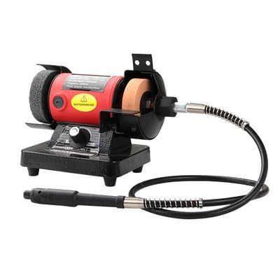 ANMSALES BG-3108 150W Mini Bench Grinder and Polisher with Flexible Shaft, 3 mm (Red, 75 mm) (B07HMWLX5S) Amazon Price History, Amazon Price Tracker