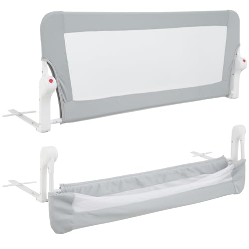 Almar Baby Barrera de Cama Plegable 120cm para Niños – Barandilla de Seguridad con Malla Transpirable, Fácil Instalación, Protección Anticaídas para Camas Infantiles y Juveniles