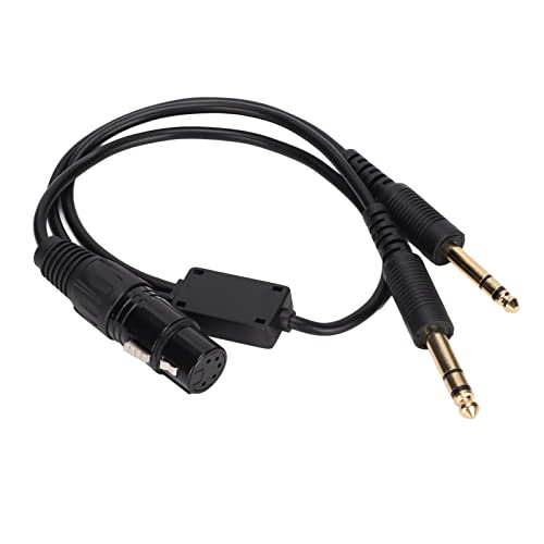 Adaptador de cable XLR a doble enchufe GA para aviación miniatura 7