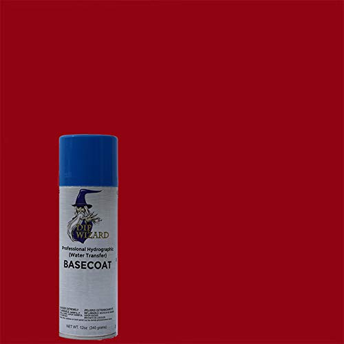 Hydrographic Paint Battleship Gray 12 Ounce Aerosol Spray Can Base Coat Hydro Graphic Film Water Transfer Printing Hydro Dipping Dip Paint (Salsa Red)